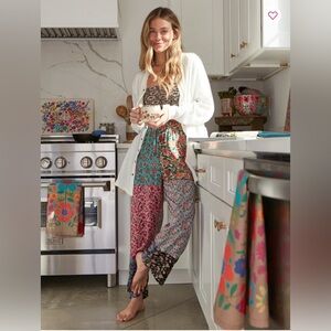 Natural Life Mimi Pant Multicolored Mixed Floral XL